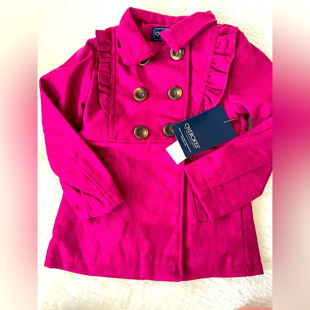 Cherokee Girls Winter Peacoat Style Coat (NWT; Size 5/6)
